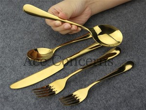 2021 Juego de cubiertos de latón de Estilo Vintage Precio al por mayor para el hogar Hotel Restaurante para Navidad - Product Image 5