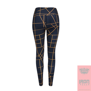 Legging de sport taille haute respirant 100 % polyester pour femme avec braguette zippée – Grande taille – Nouvelle collection - Product Image 2