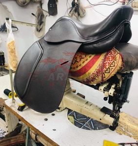 Sillín de caballo inglés de cuero, Kit de iniciación, color marrón, novedad - Product Image 4