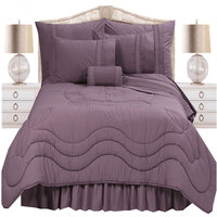 Magnifique T250 1cm Rayures Tissées 200TC Ensemble de Linge de Lit Hôtel 4 Pièces 100% Coton Style Européen
