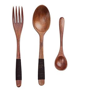 เครื่องใช้บนโต๊ะอาหารตกแต่งโต๊ะรับประทานอาหารทำจากไม้และเครื่องใช้บนโต๊ะอาหารอุปกรณ์ตกแต่งในครัวทำจากไม้อุปกรณ์สำหรับสลัดมีดีไซน์หลากสี - Product Image 3