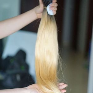 Cheveux humains vierges Remy du Vietnam BLONDE, trame simple, de 8 à 30 pouces, trame cousue à la machine - Product Image 4