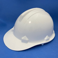 Casque de sécurité jaune CE EN397, coque en HDPE durable, suspension à 4 points, logo personnalisé, fentes en V pour utilisation en construction