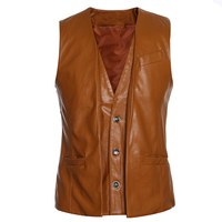 Gilet de motard pour homme de haute qualité, en acrylique, col montant, style hip-hop, sans manches, pour la saison hivernale