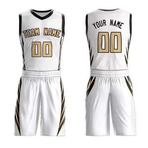 Nouveauté Maillots de basket-ball pour hommes Ensembles uniformes Respirant Grande taille Adulte Personnalisé 100% polyester Anti-UV Séchage rapide Sport - Product Image 3