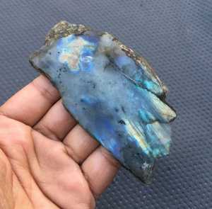 Pierre naturelle brute de Labradorite, spécimen non traité, pièce Unique de Collection de pierres de jardin - Product Image 2