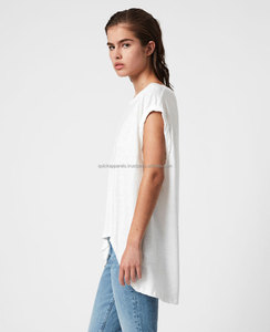 T-shirt de luxe pour femme 100 % coton grandes tailles Fabricant de vêtements OEM ODM Faible MOQ - Product Image 2