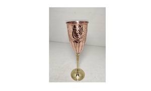 Gobelets en verre vintage en verre de vin - Product Image 2