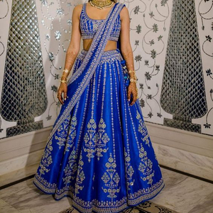 NEW---LATEST & TRENDY--EMBROIDERY ON BEAUTIFUL LEHENGA, BLOUSE DRESS--for Party-WEAR & WEDDING @ 2021 - Product Image 1