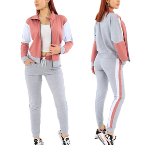 OEM High Quality Custom Women <b>Tracksuit</b> jogging Sports Sets Workout <b>Plain</b> <b>Tracksuits</b> For Women and girls - Product Image 5