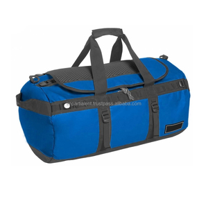 Bolsa de gimnasio de lona de viaje hecha a medida de alta calidad, gran capacidad, logotipo OEM, cremallera bordada, diseño profesional personalizado - Product Image 1