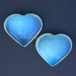 En gros cristal naturel Opalite Coeur Gonflé - Product Image 1