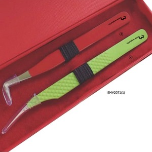 Caja de embalaje de pinzas para extensión de pestañas, juego de pinzas para pestañas con etiqueta privada, 1 unidad - Product Image 4