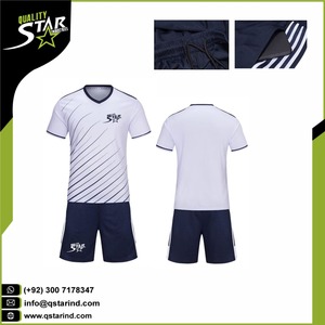 100% poliéster de fútbol de sublimación de uniforme tendencia superior de fútbol diseños Jersey equipo uniforme personalizado nombre del equipo de fútbol desgaste conjuntos - Product Image 5