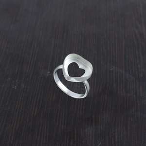 22 MM <b>Solid</b> Sterling <b>Silver</b> Heart Collet Diy Cup Pure 925 Blank Setting Bezel Ring Without Gemstone Fine Jewelry Supplier - Product Image 3