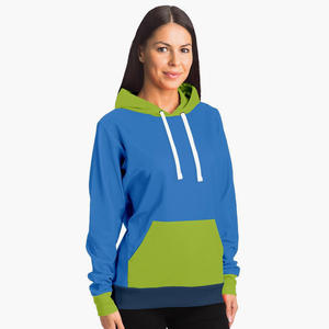 เสื้อฮู้ดแขนยาวสำหรับสุภาพสตรี,เสื้อฮู้ดแบบสองโทนสี - Product Image 1