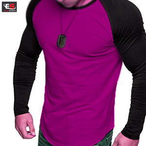 T-shirt élégant et décontracté à manches longues pour hommes, coupe ajustée, de haute qualité, en gros au prix d'usine - Product Image 5