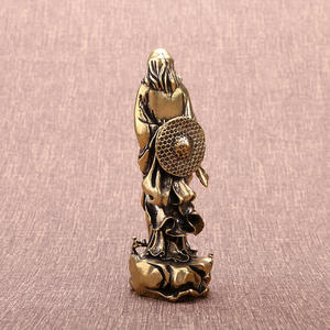 Статуя Будды Бодхидхарма патриарх Бронзовая статуэтка из латуни - Product Image 6