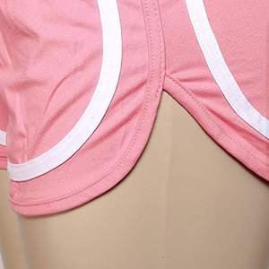 Pantalones cortos de algodón con cintura elástica para mujer, Shorts con contraste, antivaciados, para verano - Product Image 4