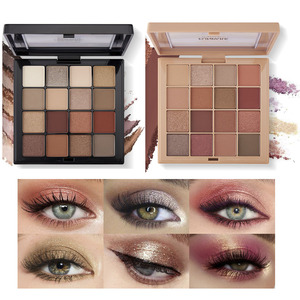 Brillo mate tonos Etiqueta Privada cosméticos paleta de sombra de ojos OEM ODM maquillaje personalizar <span class=keywords><strong>16</strong></span> colores paleta de sombra de ojos - Product Image 2