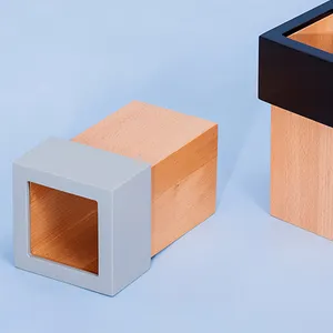 Jiabao nuovo Design creativo scatola portaoggetti rettangolare per cancelleria da tavolo portapenne per studenti in legno