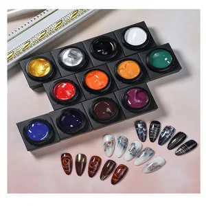 Groothandel Hot Koop Kleurrijke Populaire Verf Uv Gel Polish Kleur Gel Schilderen Nail Gel Set