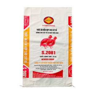 Gran oferta, revestimiento de PE a prueba de humedad, bolsa tejida de PP, mango de sellado de boquilla, embalaje de plástico para alimentación animal, fertilizante de harina de arroz - Product Image 4