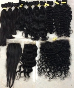 Cheveux cambodgiens vierges non traités vendeurs de cheveux humains bruts alignés sur les cuticules birmans vietnamiens cheveux ondulés droits naturels - Product Image 6