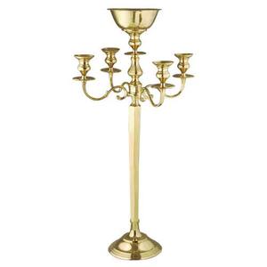 <b>Gold</b> Candelabra Made Form High Quality Aluminium In Bulk For Home Decor Office Decor And Wedding Decoration - Product Image 6