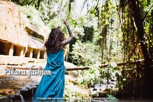 Maxi de Lino Vintage Chic para Mujer Hecho a Mano Hermosa Cubierta de Playa Sexy Abertura Lateral Único Estampado de Explosión Hasta el Suelo Natural - Product Image 4