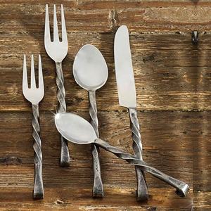 Stainless Steel <b>Bamboo</b> Design Hand Forged <b>Cutlery</b> <b>Set</b> royal Silver Plated <b>cutlery</b> <b>set</b> knotted <b>cutlery</b> <b>set</b> - Product Image 4