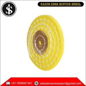 Alta calidad 2,5 "amarillo Razor Edge algodón pulido ruedas de pulido al mejor precio - Product Image 2