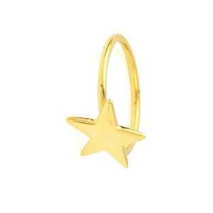 Bague empilable en argent sterling 925 plaqué or 18 carats de haute qualité avec motif étoile, prix avantageux pour bijoux femme – Collection 2025 (vente en gros) - Product Image 5