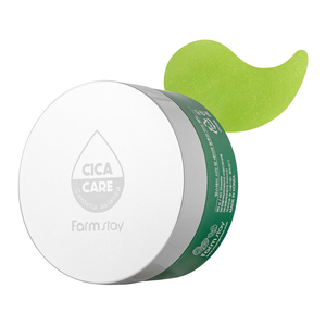 FARMSTAY CICA FARM NATURE SOLUTION EYE PATCH - Fabriqué en Corée Cosmétique - Élimine les cernes Algues marines Anti-rides Anti-âge - Product Image 2