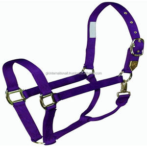 Chaîne réglable en acier inoxydable pour cheval, licou de cuisse à double couche, licou cousu, en Nylon, robuste, réglable - Product Image 1