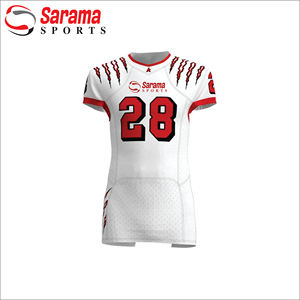 เครื่องแบบฟุตบอลอเมริกันเสื้อฟุตบอลอเมริกัน Sublimated โปรโมชั่นที่กำหนดเอง - Product Image 1