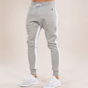 Pantalon de survêtement de gym élastique à taille haute pour hommes pantalon de jogging en coton pour l'entraînement pantalon de survêtement foncé à la mode pour le travail musculaire teint uni - Product Image 3