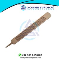 Lime à sabots de cheval GOLDEN de 14 pouces, modèle GSIB-100276, personnalisable, à prix réduit, instrument vétérinaire pour l'entretien des sabots.