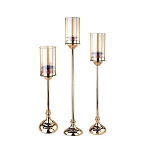 Tendance Design Or Couleur Fer Bougeoir Prime Qualité Forme Ronde Bougeoir Du Meilleur Exportateur En Inde - Product Image 2