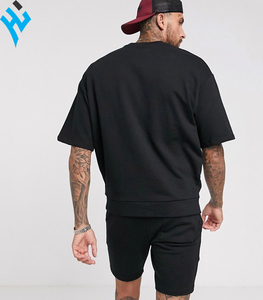 Huanhuzaima — short de Fitness noir pour hommes, décontracté, uni, personnalisé, nouveau Design, été - Product Image 6