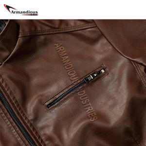 <b>Men</b> Leather Coats <b>Men</b> <b>Jacket</b> Fashion Fleece <b>Reflective</b> <b>Jacket</b> For <b>Men</b> - Product Image 5