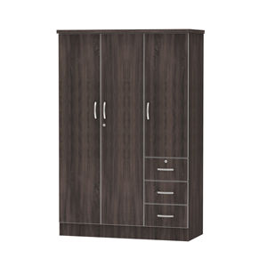 Armario de madera de acero de estilo moderno para estudiantes Gabinete de madera simple para dormitorio y lavandería/comedor Hecho en Malasia-1256 - Product Image 4