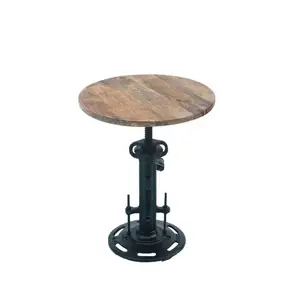 Top Quality Vintage Industrial Stool Swivel Adjustable Height Metal Low Bar Stools For bar hotel restaurant furniture