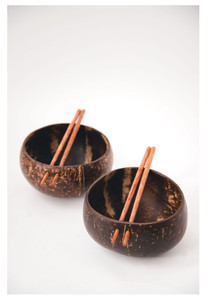 Ensemble de bols et cuillères en coquille de noix de coco, 100% naturels, faits à la main, bougie gratuite avec LOGO au Vietnam, livraison gratuite - Product Image 4