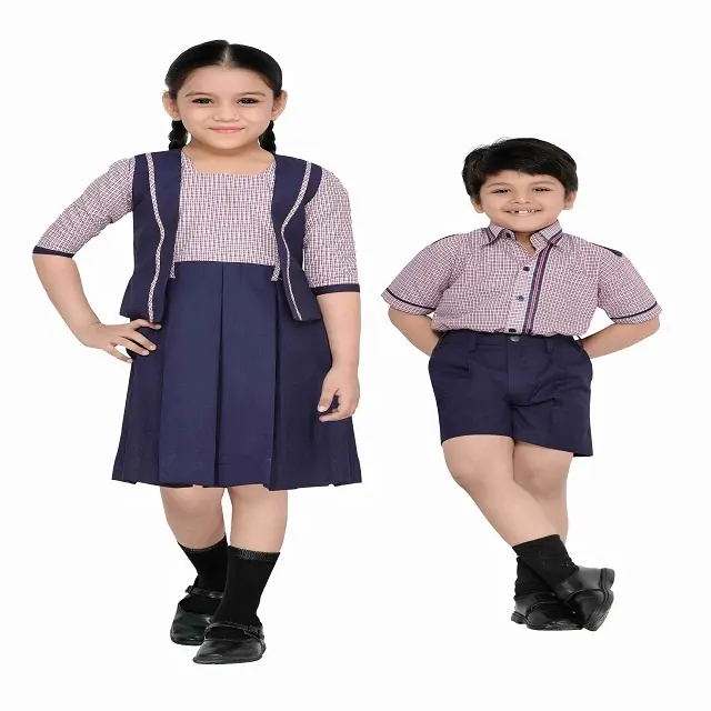 Комплект школьной формы для девочек и мальчиков с поясом и пальто