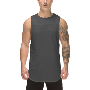 Nueva camiseta deportiva sin mangas para hombre con estampado de logotipo personalizado, chaleco de viaje sin mangas para gimnasio con tela cómoda de nuevo estilo. - Product Image 5