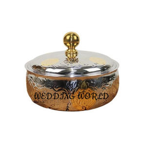 Hotpot en acier inoxydable d'excellente qualité Casserole faite à la main Hot Selling Designer Chauffe-plats de luxe en métal - Product Image 6