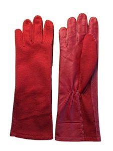 Gants de pilote de vol en cuir rouge Équipement de défense personnelle résistant à la chaleur pour une utilisation en extérieur - Product Image 3