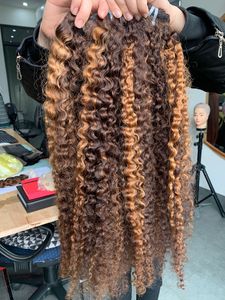 Cabello humano rizado euroasiático vietnamita para tejer a máquina, trama de 100g, venta al por mayor de 8 a 32 pulgadas - Product Image 2