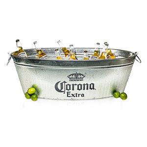 Cubo de Hielo Ovalado Grande de Estaño para Promoción de Cerveza, Suministro de Fábrica - Product Image 2